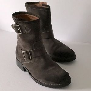 Frye Suede Leather Ankle Boots